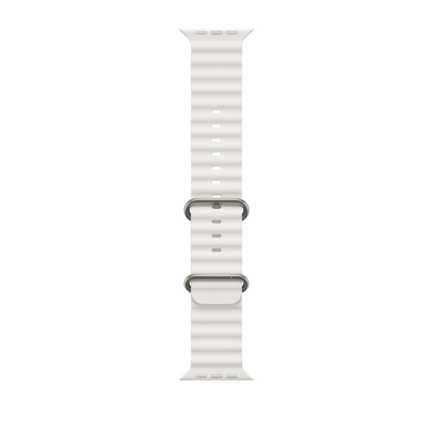 ScHitec 42-49mm Yeni Nesil Apple Uyumlu Akıllı Saat Kordonu Silikon Beyaz 50 Adet